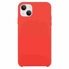 Solid Silicone Phone Case For iPhone 15(Red) - 1