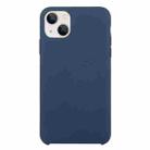 Solid Silicone Phone Case For iPhone 15(Dark Blue) - 1