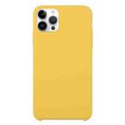 Solid Silicone Phone Case For iPhone 15 Pro(Yellow) - 1