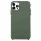 Solid Silicone Phone Case For iPhone 15 Pro(Dark Green) - 1