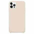 Solid Silicone Phone Case For iPhone 15 Pro(Beige) - 1