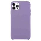 Solid Silicone Phone Case For iPhone 15 Pro(Purple) - 1