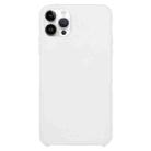 Solid Silicone Phone Case For iPhone 15 Pro Max(White) - 1