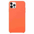 Solid Silicone Phone Case For iPhone 15 Pro Max(Orange) - 1