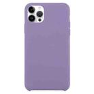 For iPhone 16 Pro Max Solid Silicone Phone Case(Purple) - 1