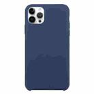 For iPhone 16 Pro Max Solid Silicone Phone Case(Dark Blue) - 1