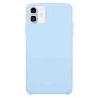 For iPhone 16 Plus Solid Silicone Phone Case(Light Blue) - 1