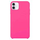 For iPhone 16 Plus Solid Silicone Phone Case(Rose Red) - 1