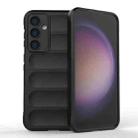 For Samsung Galaxy S23 FE 5G Magic Shield TPU + Flannel Phone Case(Black) - 1