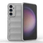 For Samsung Galaxy S23 FE 5G Magic Shield TPU + Flannel Phone Case(Grey) - 1