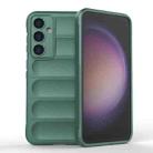 For Samsung Galaxy S23 FE 5G Magic Shield TPU + Flannel Phone Case(Dark Green) - 1