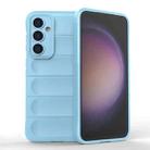 For Samsung Galaxy S23 FE 5G Magic Shield TPU + Flannel Phone Case(Light Blue) - 1