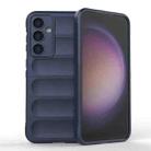 For Samsung Galaxy S23 FE 5G Magic Shield TPU + Flannel Phone Case(Dark Blue) - 1