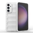 For Samsung Galaxy S23 FE 5G Magic Shield TPU + Flannel Phone Case(White) - 1