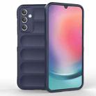 For Samsung Galaxy A25 5G Magic Shield TPU + Flannel Phone Case(Dark Blue) - 1
