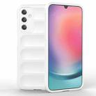 For Samsung Galaxy A25 5G Magic Shield TPU + Flannel Phone Case(White) - 1