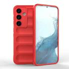 For Samsung Galaxy S24 5G Magic Shield TPU + Flannel Phone Case(Red) - 1