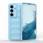 For Samsung Galaxy S24 5G Magic Shield TPU + Flannel Phone Case(Light Blue) - 1