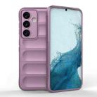For Samsung Galaxy S24 5G Magic Shield TPU + Flannel Phone Case(Purple) - 1