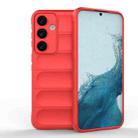 For Samsung Galaxy S24+ 5G Magic Shield TPU + Flannel Phone Case(Red) - 1