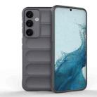 For Samsung Galaxy S24+ 5G Magic Shield TPU + Flannel Phone Case(Dark Grey) - 1