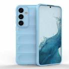 For Samsung Galaxy S24+ 5G Magic Shield TPU + Flannel Phone Case(Light Blue) - 1