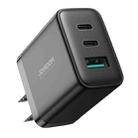 JOYRO0M JR-TCF10 32W Dual USB-C/Type-C+USB Fast Charger, Plug:US Plug(Black) - 1