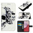 For Samsung Galaxy S23 FE 5G 3D Painting Horizontal Flip Leather Phone Case(Skull) - 1