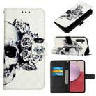 For Samsung Galaxy A15 3D Painting Horizontal Flip Leather Phone Case(Skull) - 1