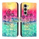 For Samsung Galaxy Z Fold6 3D Painting Horizontal Flip Leather Phone Case(Chasing Dreams) - 1