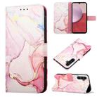 For Samsung Galaxy S23 FE 5G PT003 Marble Pattern Flip Leather Phone Case(Rose Gold LS005) - 1