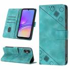 For Samsung Galaxy A05 Skin-feel Embossed Leather Phone Case(Green) - 1