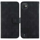 For Wiko Y82 Double 8-shaped Embossed Leather Phone Case(Black) - 1