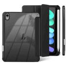 For iPad mini 6 / mini 2024 3-folding Acrylic Smart Leather Tablet Case(Black) - 1