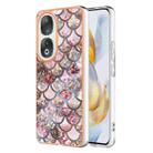 For Honor 90 5G Electroplating IMD TPU Phone Case(Pink Scales) - 1