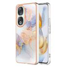 For Honor 90 5G Electroplating IMD TPU Phone Case(White Marble) - 1