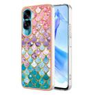 For Honor 90 Lite 5G Electroplating IMD TPU Phone Case(Colorful Scales) - 1