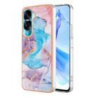 For Honor 90 Lite 5G Electroplating IMD TPU Phone Case(Blue Marble) - 1