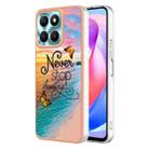 For Honor X6a Electroplating IMD TPU Phone Case(Dream Butterfly) - 1