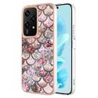 For Honor 200 Lite Global Electroplating IMD TPU Phone Case(Pink Scales) - 1