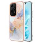 For Honor 200 Lite Global Electroplating IMD TPU Phone Case(White Marble) - 1