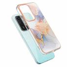 For Honor 200 Lite Global Electroplating IMD TPU Phone Case(White Marble) - 3