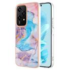 For Honor 200 Lite Global Electroplating IMD TPU Phone Case(Blue Marble) - 1