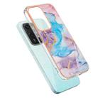 For Honor 200 Lite Global Electroplating IMD TPU Phone Case(Blue Marble) - 3