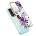 For Honor 200 Lite Global Electroplating IMD TPU Phone Case(Purple Flower) - 3