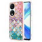 For Honor X7b 4G / X7b 5G Electroplating IMD TPU Phone Case(Colorful Scales) - 1