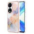 For Honor X7b 4G / X7b 5G Electroplating IMD TPU Phone Case(White Marble) - 1