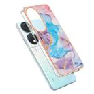 For Honor X7b 4G / X7b 5G Electroplating IMD TPU Phone Case(Blue Marble) - 3