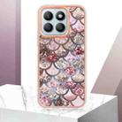 For Honor X8b Electroplating IMD TPU Phone Case(Pink Scales) - 2