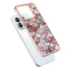 For Honor X8b Electroplating IMD TPU Phone Case(Pink Scales) - 3